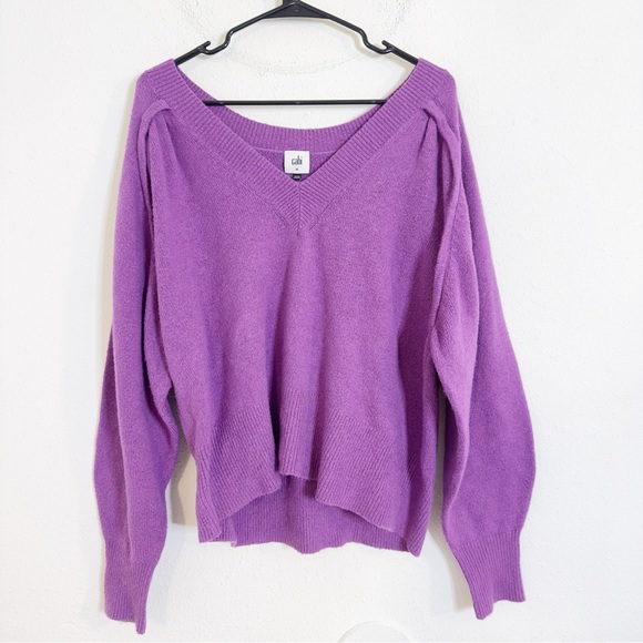 Cabi knit Purple luxury violet pullover v-neck Sweater - Picture 4 of 7